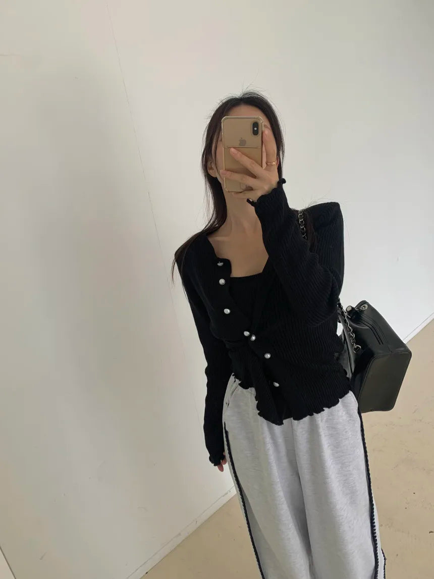 Chic Autumn Winter Loose Casual Pants – Color Block Side Stripe Floral Women Sweatpants Long Trousers