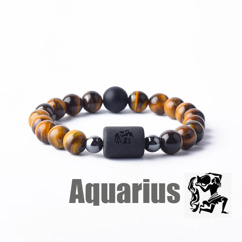 Zodiac Sign Bracelet for Men & Women | 12 Constellation Bangles | Gemini, Virgo, Leo, Libra Friendship Gift