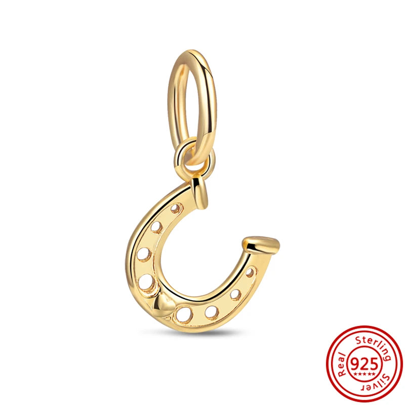 925 Silver Golden Bees & Yellow Roses Dangle Charm | Fit Original Bracelet Jewelry Gift