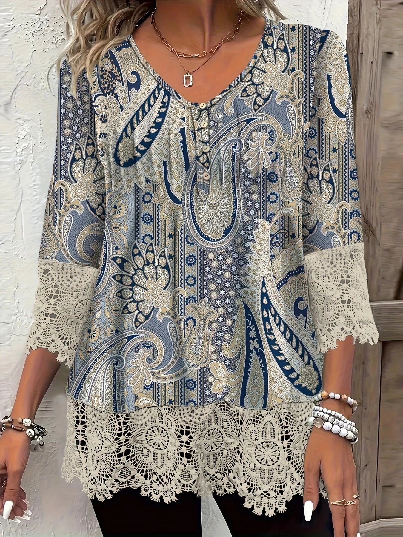 Fashion Women Casual Loose Long-Sleeve Printed Shirt – Elegant Temperament Top 👚✨