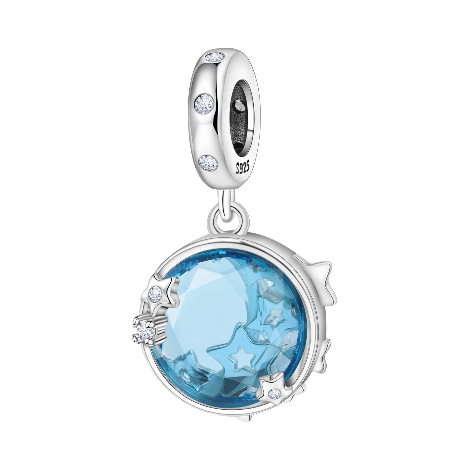 PANPOKI 925 Sterling Silver Switchable Book Pendant Charm | Original Bracelet Beads DIY Jewelry Gift for Women