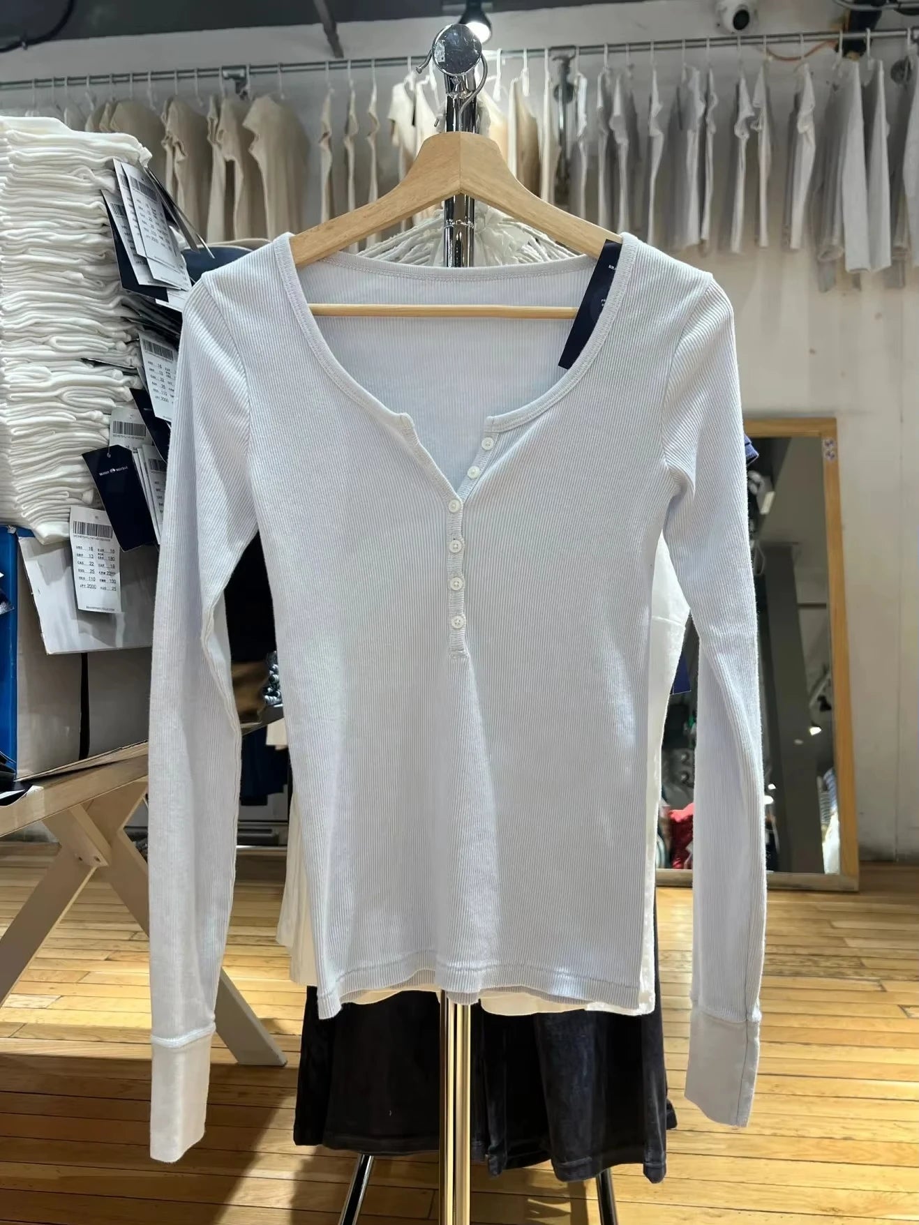 Women’s Pink Striped Slim Long Sleeve Tee | Casual Cotton O-Neck T-Shirt | Sweet Vintage Y2K Top