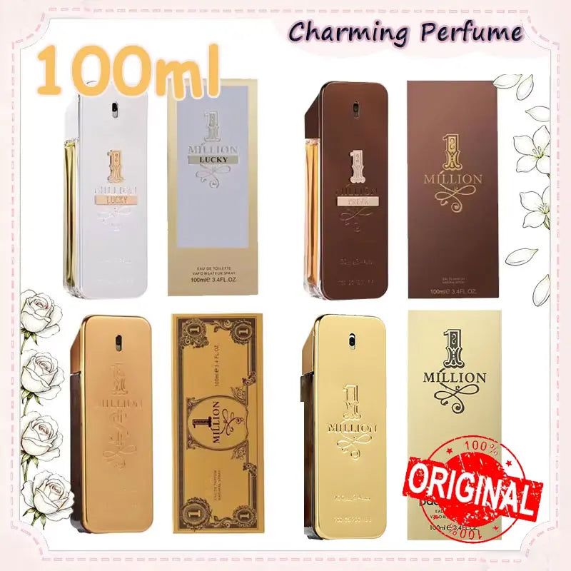 100ML 1 Million Inspired Perfume for Men – Classic Masculine Scent | Long-Lasting Eau De Toilette Body Spray