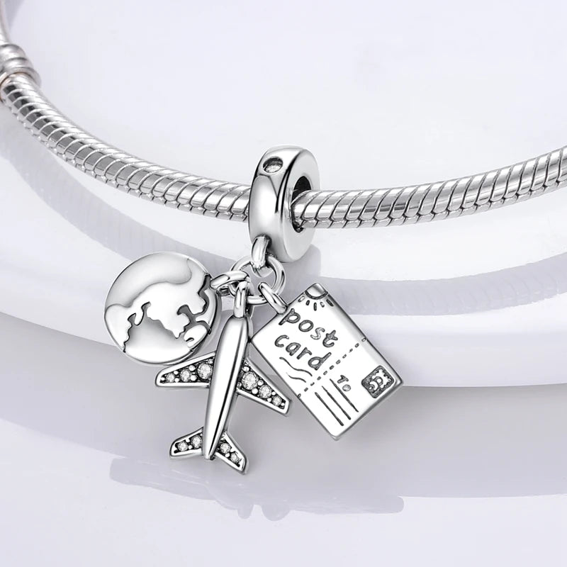 925 Sterling Silver Love Football Cup Charm Beads – Sport, Beer & Travel Pendants Fit Original Pandora Bracelet & Necklace