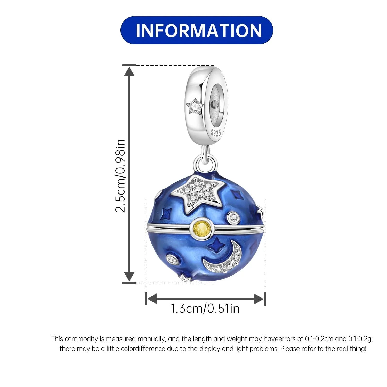 PANPOKI 925 Sterling Silver Switchable Book Pendant Charm | Original Bracelet Beads DIY Jewelry Gift for Women