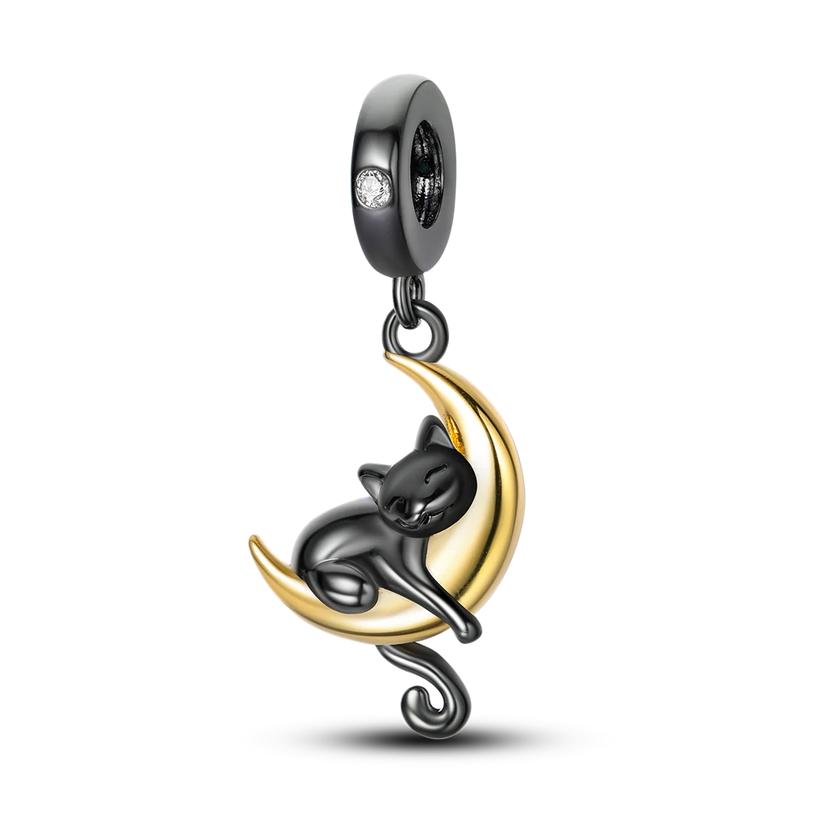 925 Sterling Silver Cute Cat Charm Beads | Paw Print Pendant for Original DIY Bracelets & Women’s Jewelry Gift