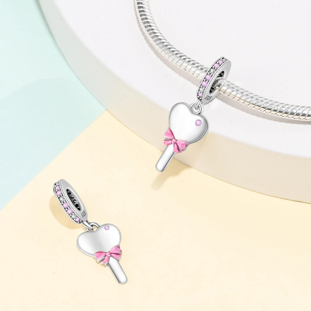 925 Sterling Silver Flying Bird & Butterfly Safety Chain Charm Beads for Original 3mm Bracelet – DIY Jewelry Gift