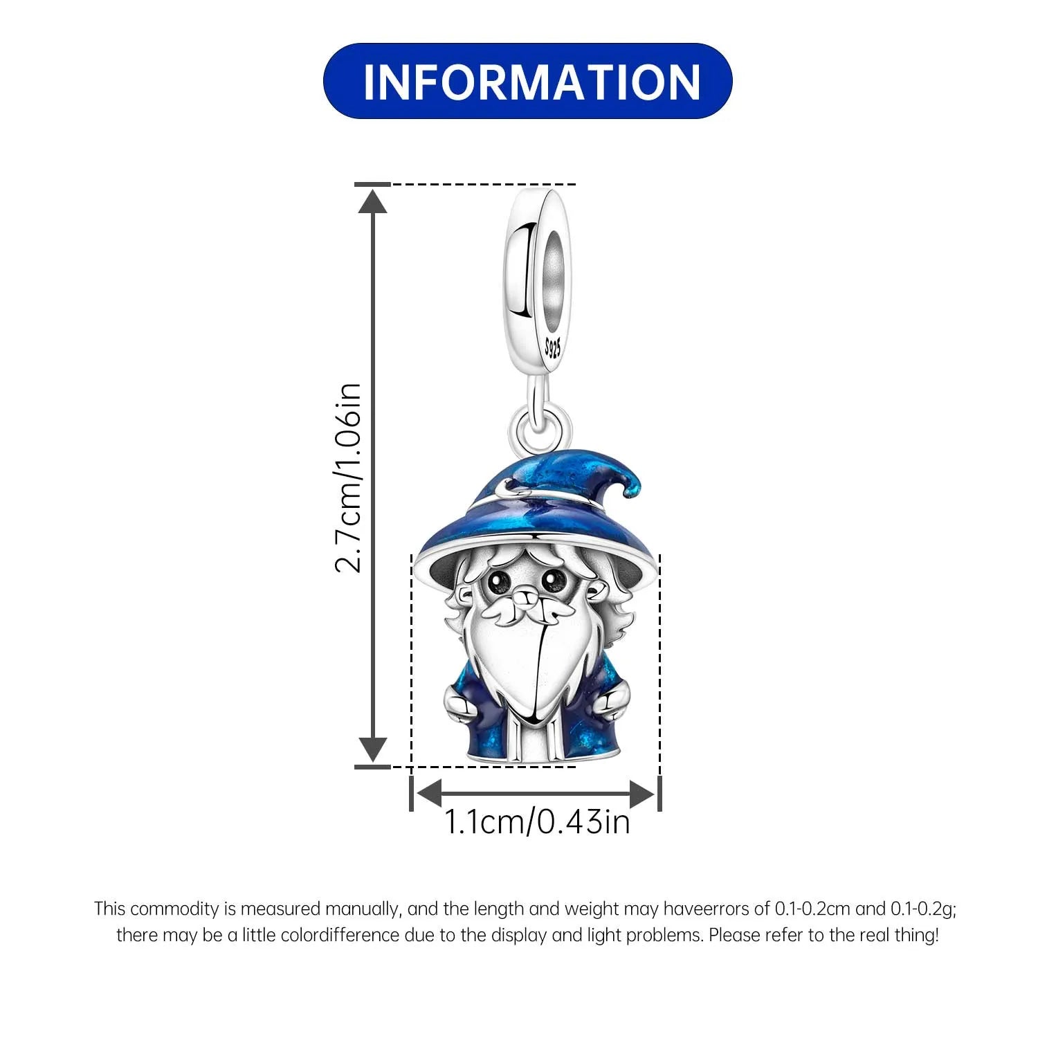 Orstarry 925 Sterling Silver Cartoon Nurse Charm Bead | Cute DIY Bracelet Jewelry Gift for Women