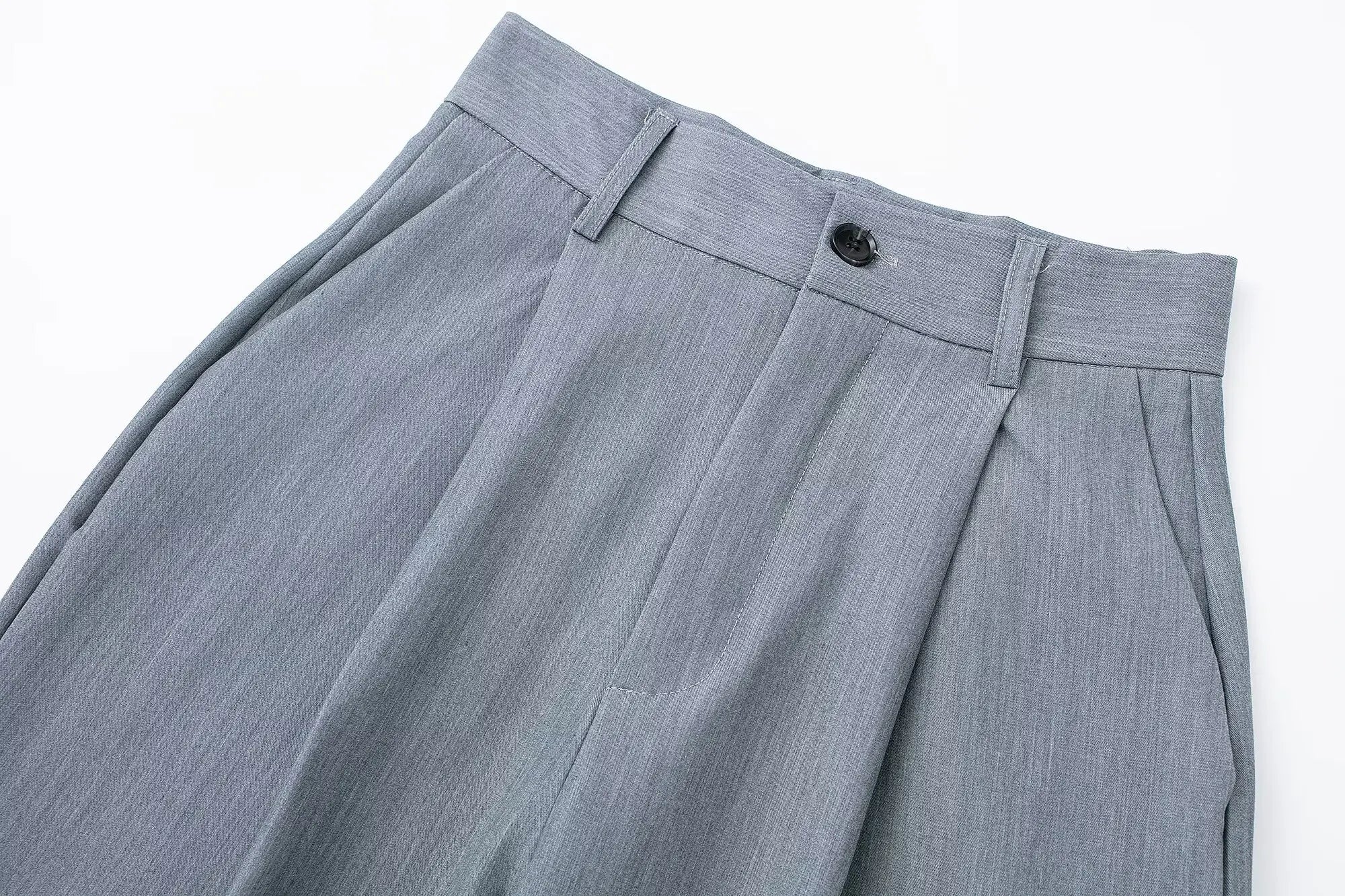 HXAO Women 2024 Wide Leg Pants | High Waist Baggy Office Trousers | Elegant Black Autumn Wide Pants