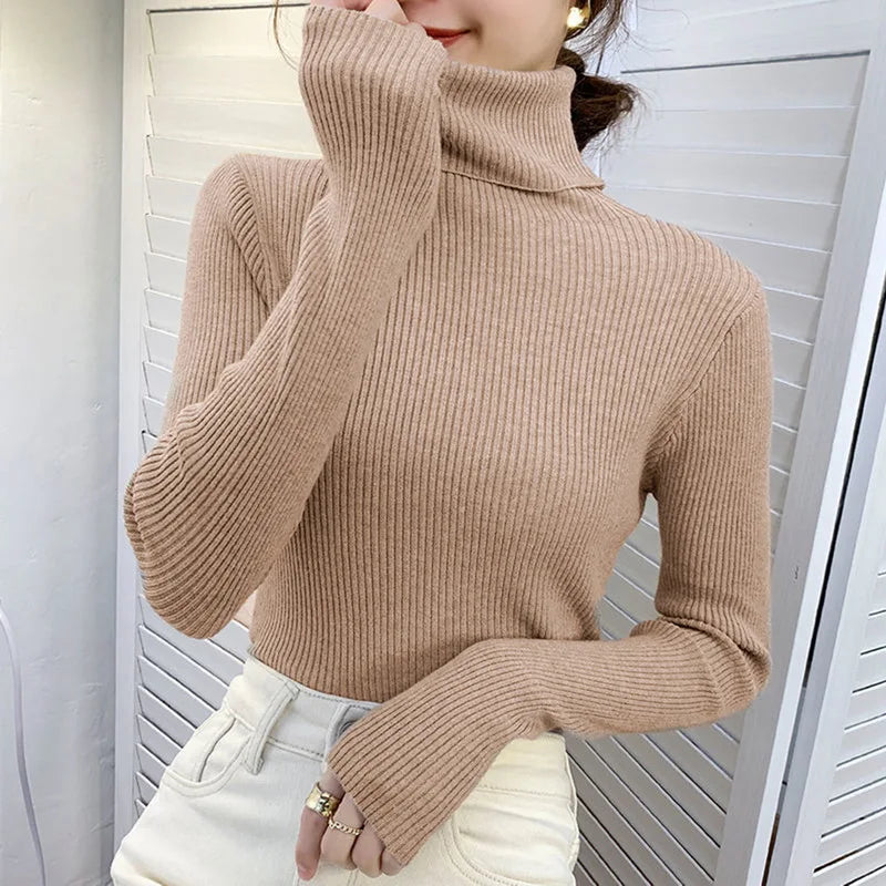 Heliar Women’s Fall Turtleneck Sweater – Soft Knitted Cashmere Pullover, Basic Warm Jumper for Autumn Winter 2024