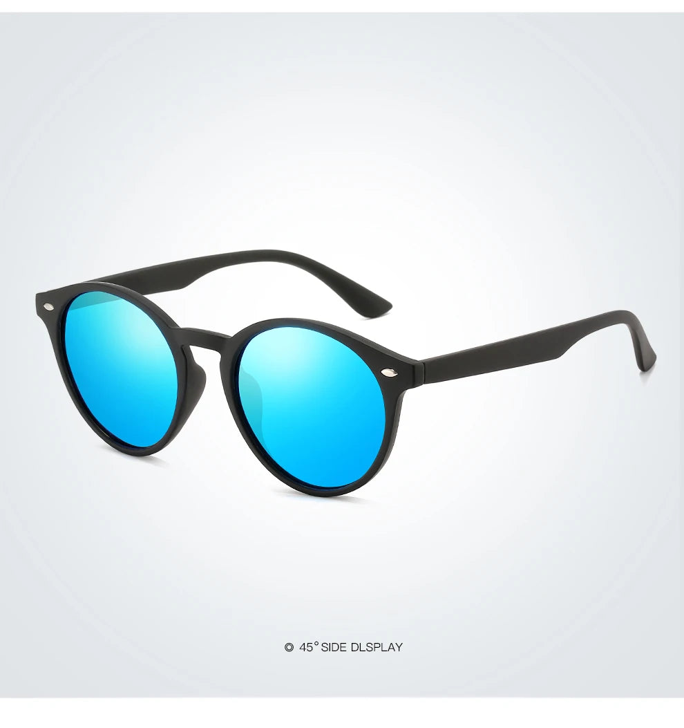 Fashion Round Polarized Sunglasses – Women Men Classic Vintage Driving & Travel Sun Glasses UV400 Designer Eyewear