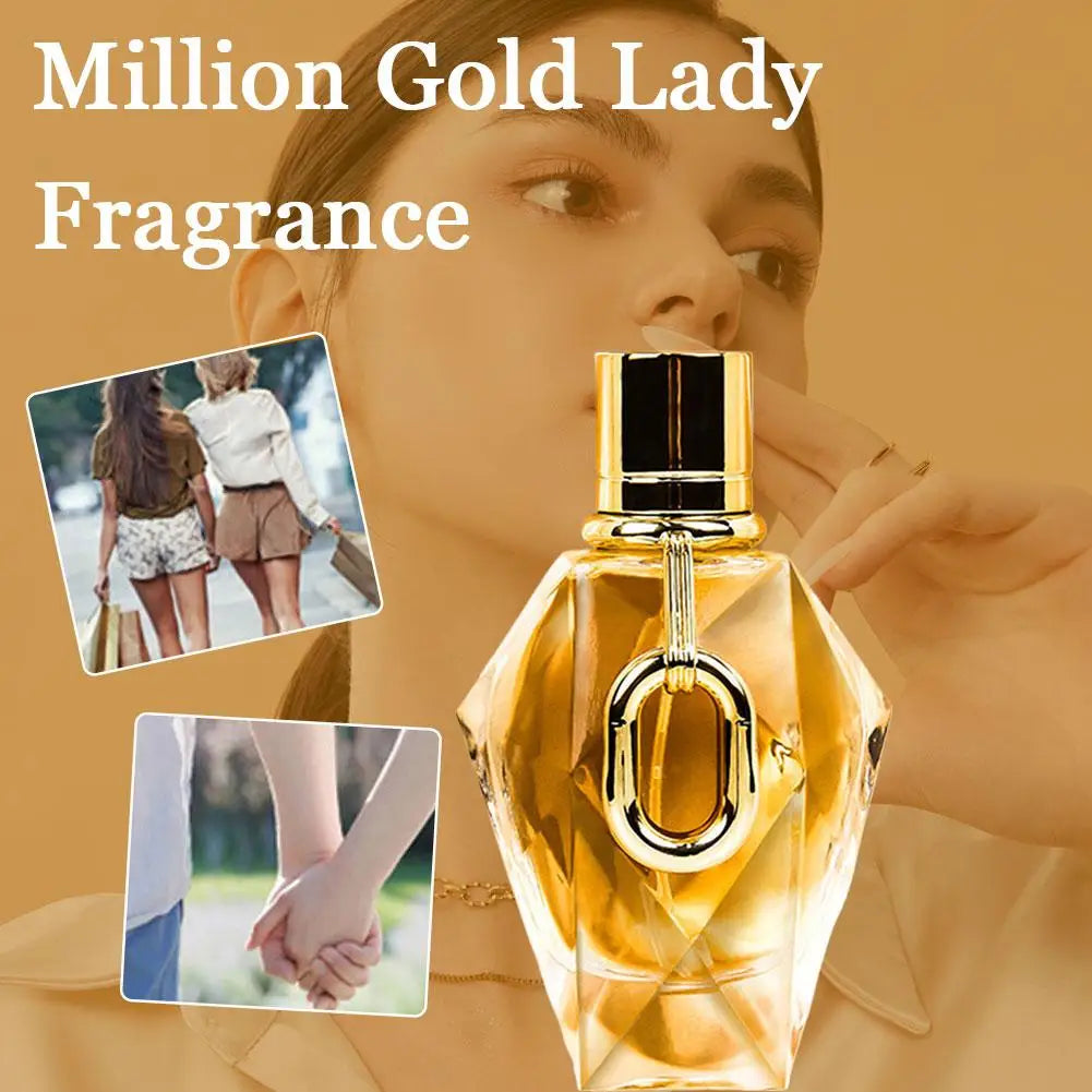 Million Gold For Women EDP | Long-Lasting Oriental Floral Perfume with Rose Patchouli & Oud | Luxury Woody Fragrance