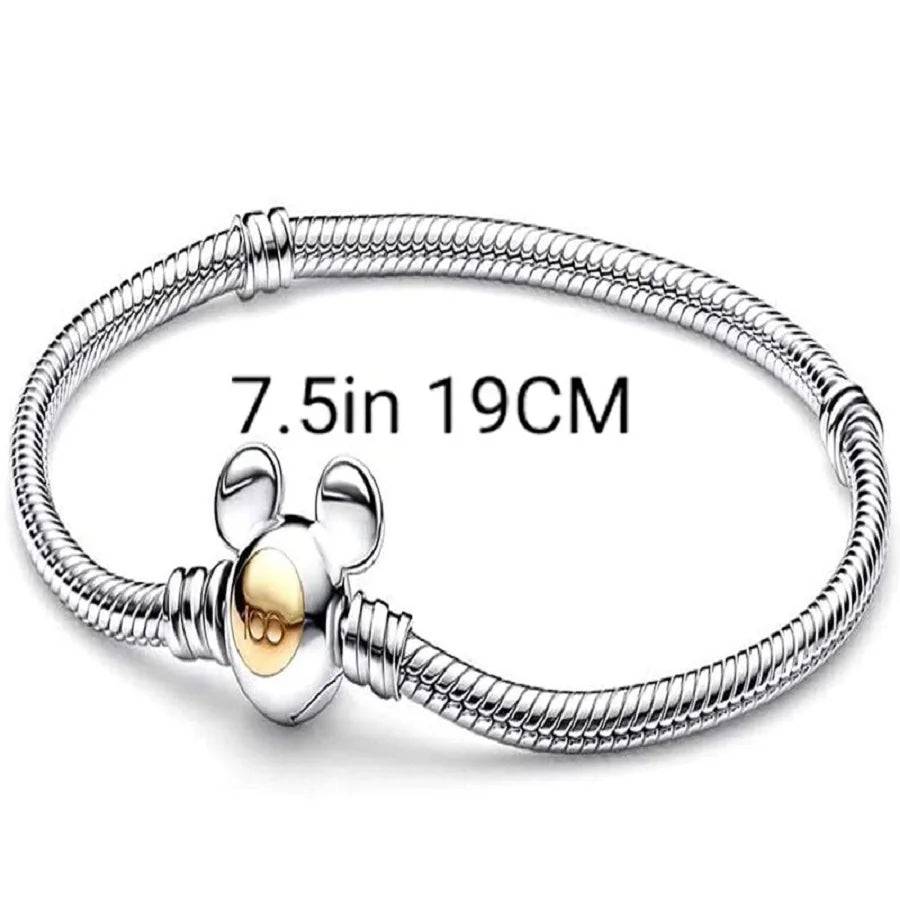 100% S925 Sterling Silver Dumbo Hot Air Balloon Charm Bead for Original Bracelet DIY Jewelry Making