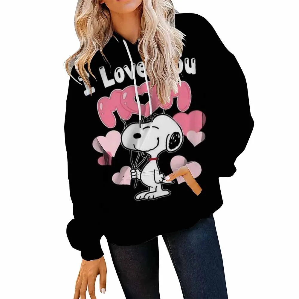 Women’s Disney Stitch Long Sleeve Hoodie – Unisex Round Neck Sweatshirt Y2K 90s Gothic Autumn Winter Pullovers 🐾❄️