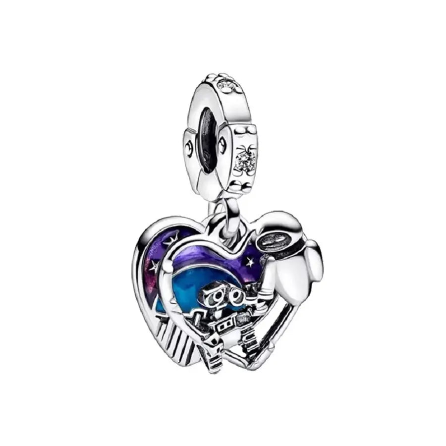 2025 100% 925 sterling silver pendant Disney Spider-Man beads Suitable for original DIY bracelet, women's fashion gift
