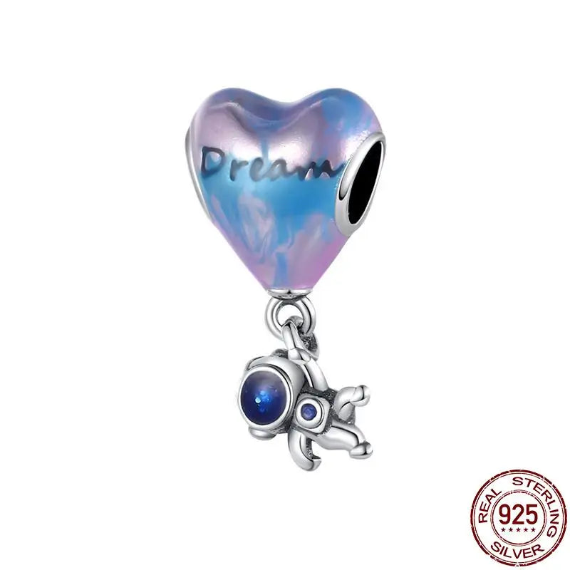 2023 New 925 Sterling Silver Earth Plane & Hot Air Balloon Travel Charms – Fits Pandora Original Bracelets DIY Jewelry
