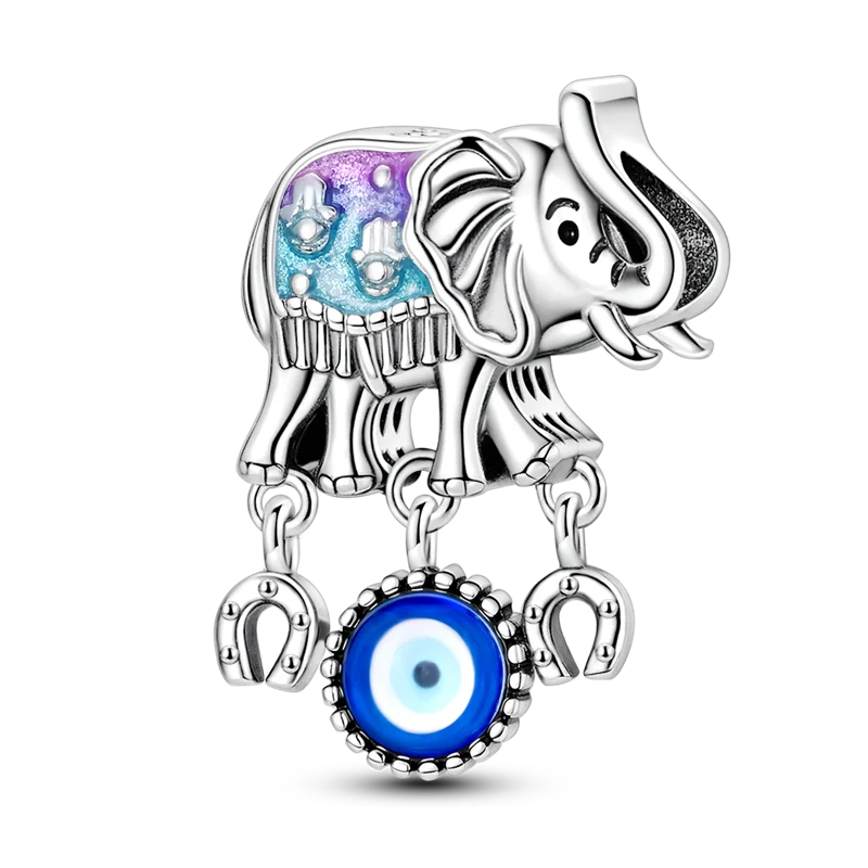 925 Sterling Silver Zircon Bowknot Heart Balloon Charms | Original Pendant Beads Fit Bracelet DIY Fine Jewelry for Women