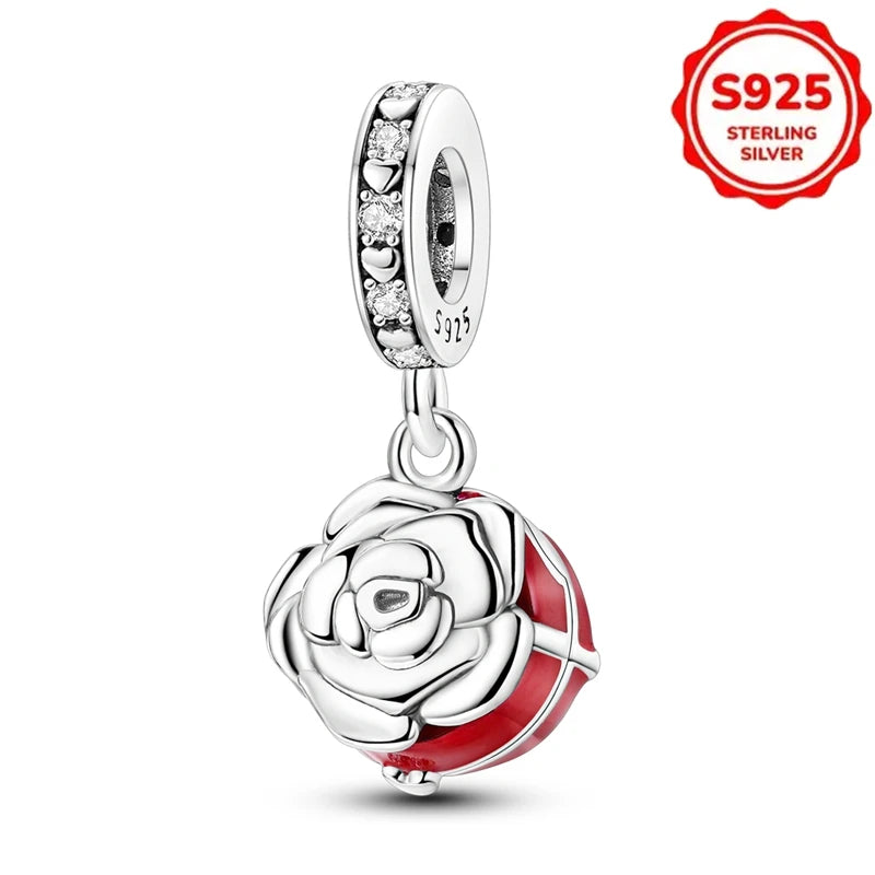 New Disney 925 Sterling Silver Cheshire Cat & Dumbo Charms – Original Bracelet Beads DIY Pendant Halloween Jewelry Gift