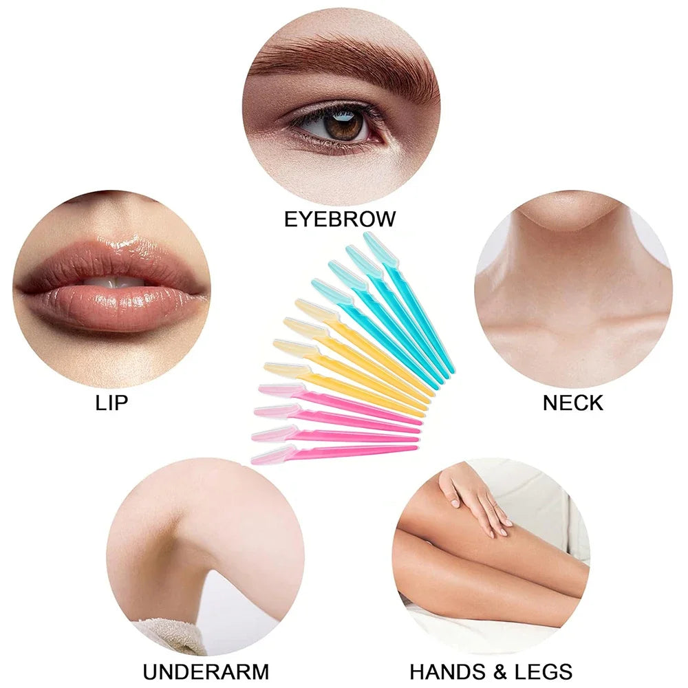 Razor Set for Eyebrow & Face | Multipurpose Dermaplaning Tool for Men & Women