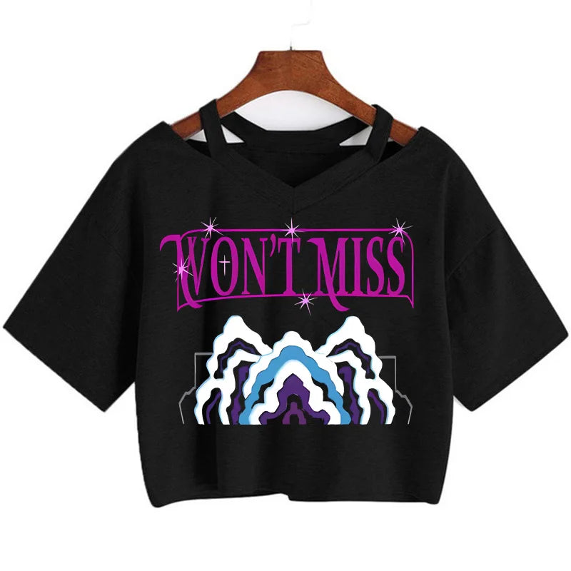 Kpop Demon Hunters Girls Crop T-Shirt – Women’s O-Neck Summer Y2K Punk Sleeveless Top