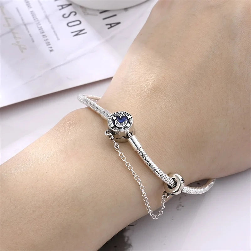 S925 Sterling Silver Snake Bone Chain Bracelet | Pandora Fit DIY Jewelry