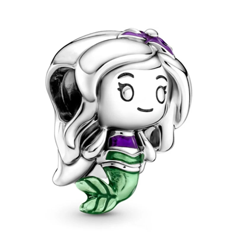 New Halloween Disney Cheshire Cat & Stitch Charm Beads – Fit Original Pandora Bracelet & Necklace, Women’s Holiday Jewelry Gift