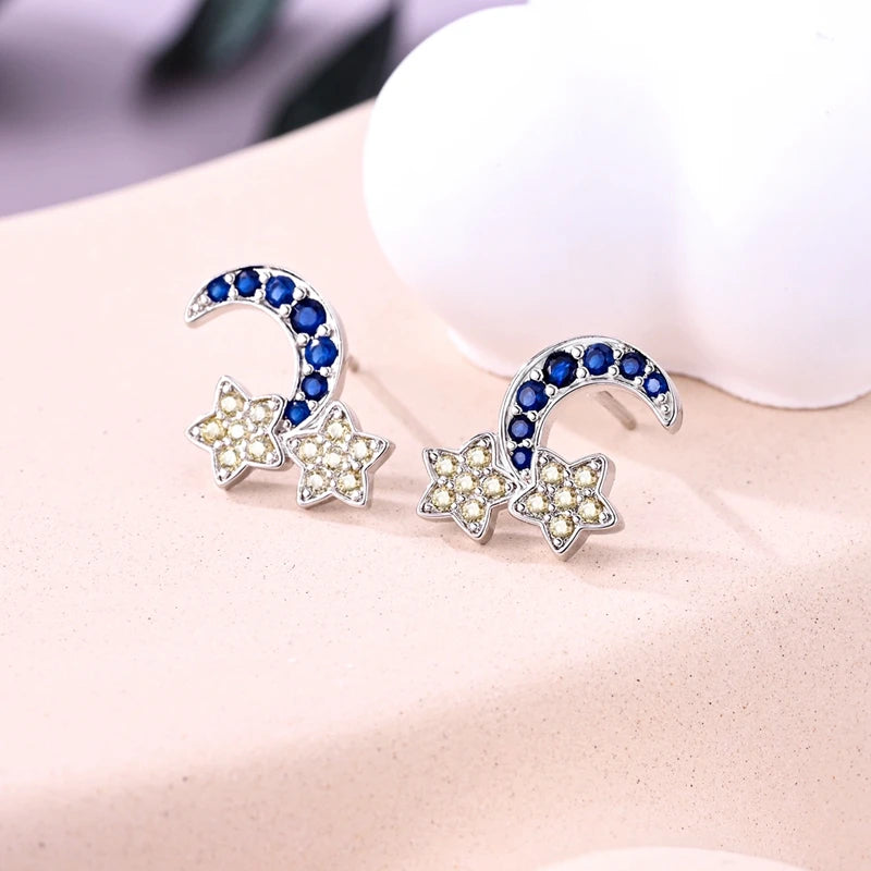 Luxury 925 Sterling Silver Ocean Mermaid Earrings | Pave CZ Fine Jewelry for Women