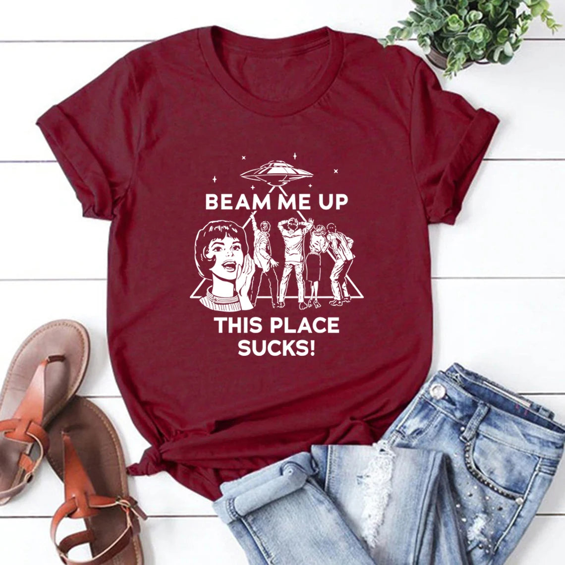 Beam Me Up T-Shirt 🚀 Funny Movie Quote Tee Unisex Short Sleeve ✨