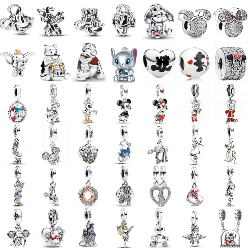 New 925 Silver Elephant, Bear, Angel & Dog Beads | Pendant for European Original Bracelets DIY Exquisite Jewelry