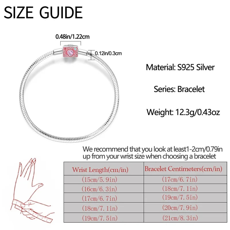 925 Sterling Silver Rainbow Leather Braided Bracelet | Eternal Love Stars & Moon Charm – DIY Women’s Beaded Jewelry Gift