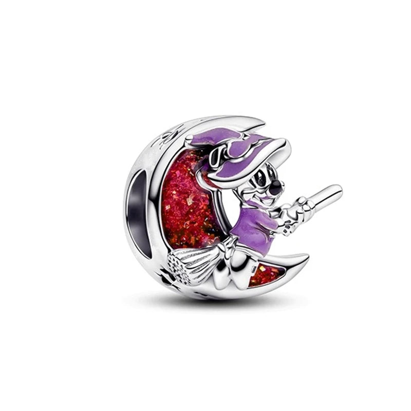 New Miniso 925 Sterling Silver Minnie Mickey Donald Duck Charm Beads | Fit Original Bracelet Necklace DIY Jewelry Gift for Women