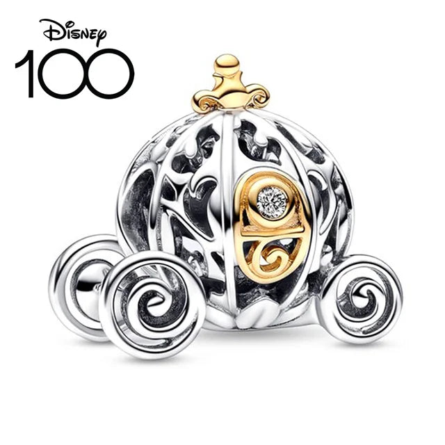925 Silver DIY Beads & Charms | Mickey, Minnie, Princess, Pumpkin, Stitch, Spiderman Marvel for Bracelets