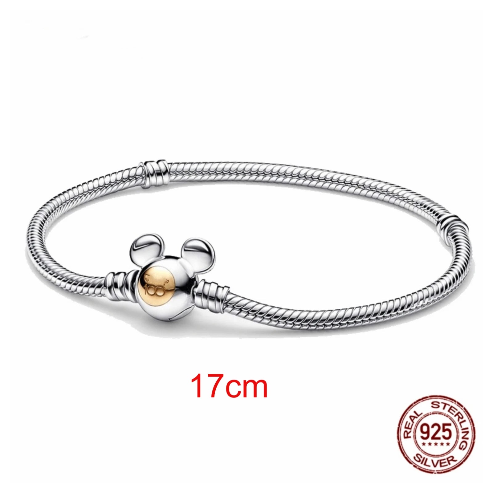 925 Sterling Silver Disney Character Beads – Mickey, Minnie, Princess, Stitch, Iron Man, Spiderman Charms for Pandora Bracelet