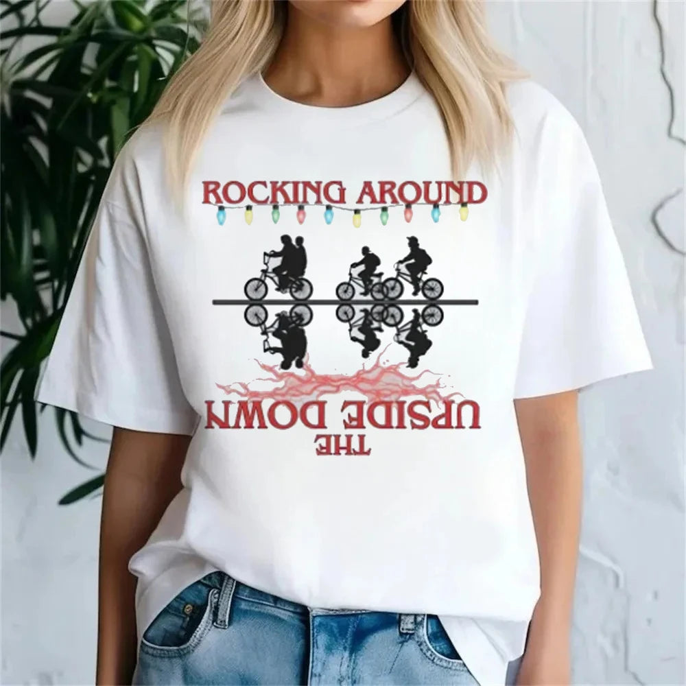 Hawkins Demogorgon T-Shirt 👾 Women Hip Hop Harajuku Streetwear Top ✨