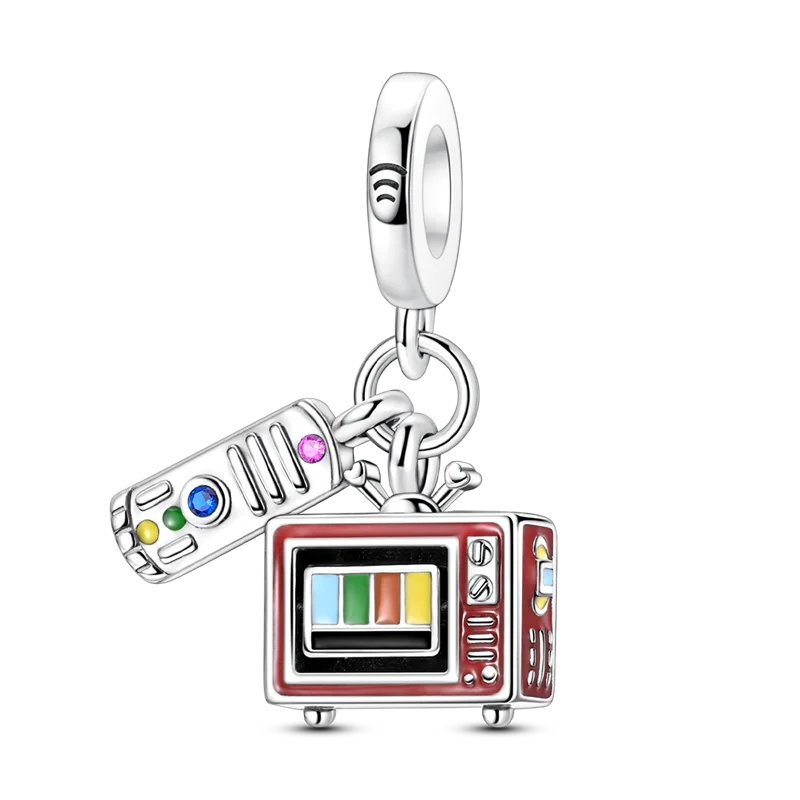 925 Sterling Silver Zircon Bowknot Heart Balloon Charms | Original Pendant Beads Fit Bracelet DIY Fine Jewelry for Women