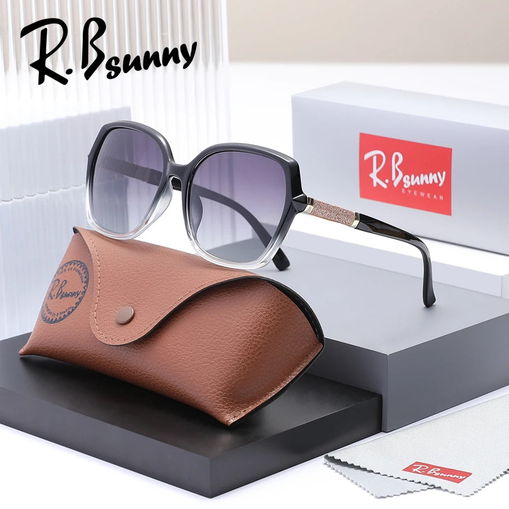 RBsunny 2025 Fashion Oversize Sunglasses for Women – Polarized Gradient UV400 Sun Glasses | Elegant Summer Shades for Ladies