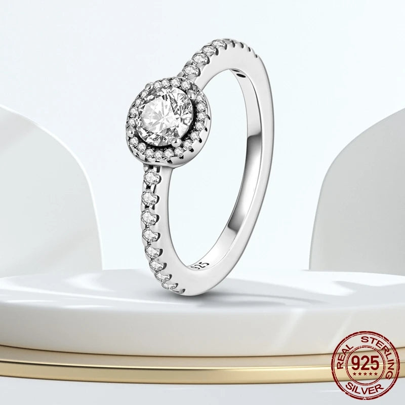 925 Silver Stackable Infinite Heart Daisy Flower Ring for Women | Sterling Silver Brand Jewelry Gift