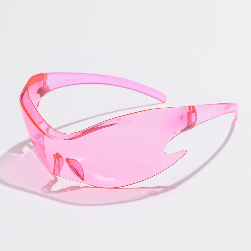 Men Brand Sports Punk Y2K Sunglasses – Women Unique One-Piece Goggle Sun Glasses | Cycling Hip Hop Shades UV400