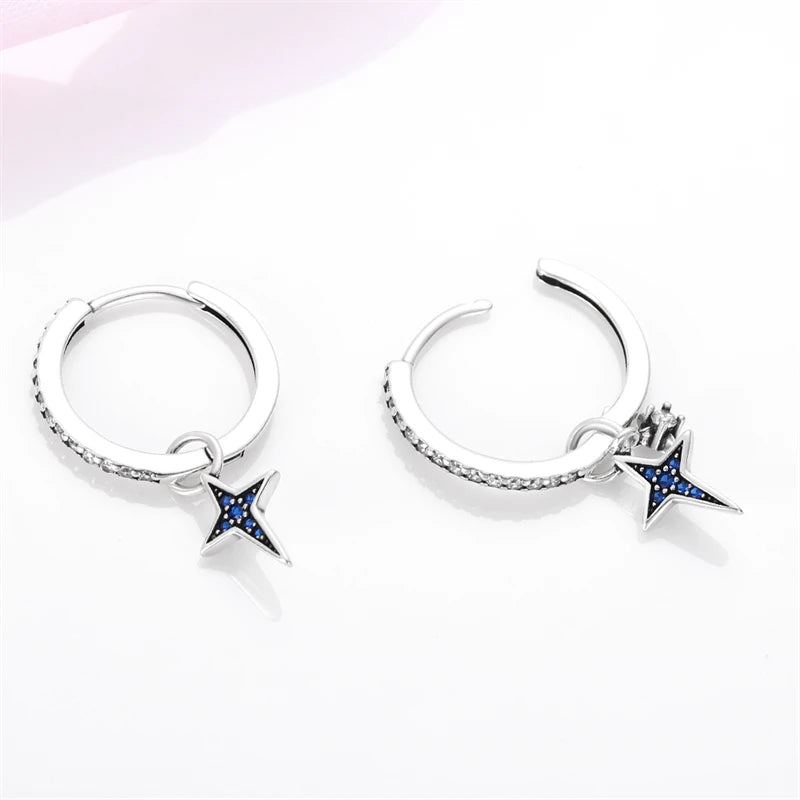 925 Sterling Silver Glowing Starfish & Shell Earrings | Fashion Jewelry for Women