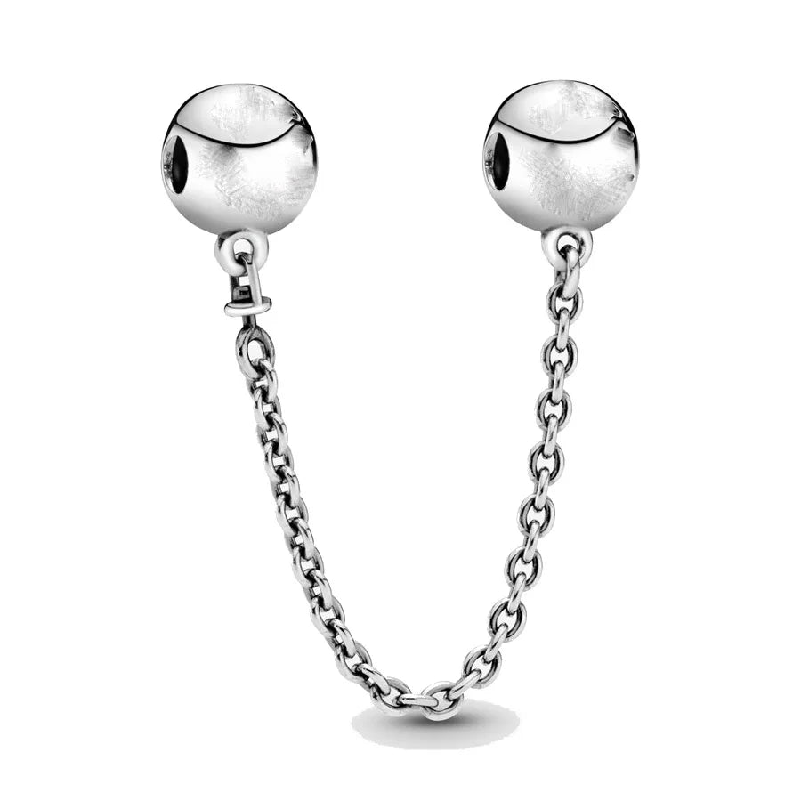 925 Sterling Silver Butterfly, Moon & Life Tree Safety Chain | Fits Original Bracelet DIY Jewelry Accessory