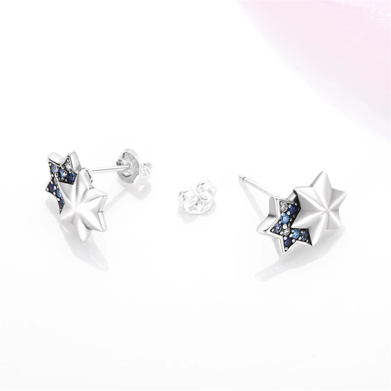 Luxury 925 Sterling Silver Ocean Mermaid Earrings | Pave CZ Fine Jewelry for Women