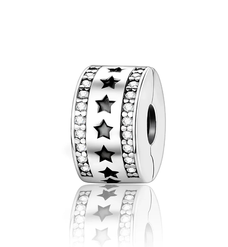 925 Sterling Silver Stars, Moon, Sun & Flower Dangle Earrings – DIY Bracelet Charms