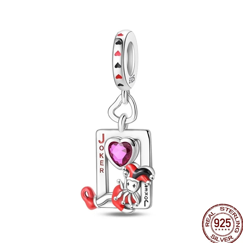 100% 925 Sterling Silver Heart Family Charms with Pumpkin & Pave Zircon Pendant – Fits Original Bracelet DIY Jewelry Gifts