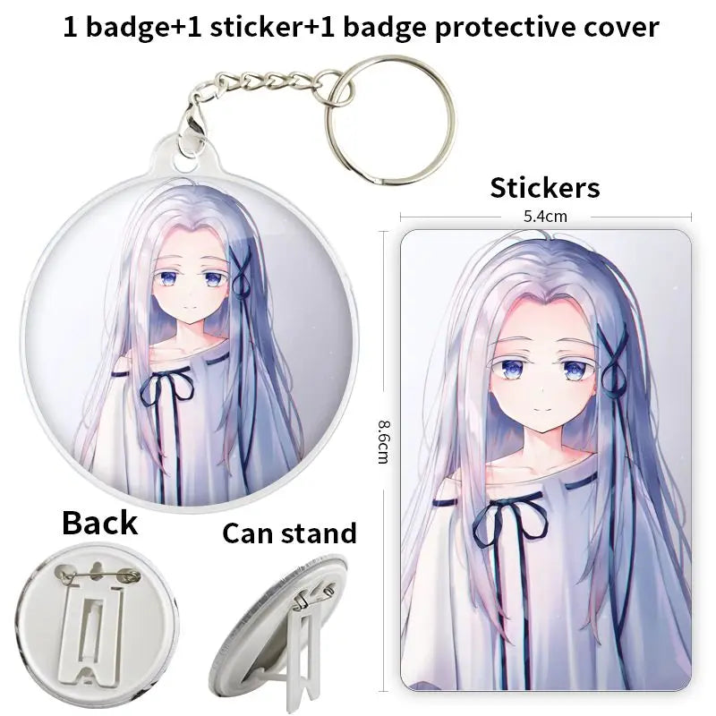 Re:Zero Anime Character Soft Button Badge – Fashion Tinplate Brooch Pin Trinket for Bags & Clothes