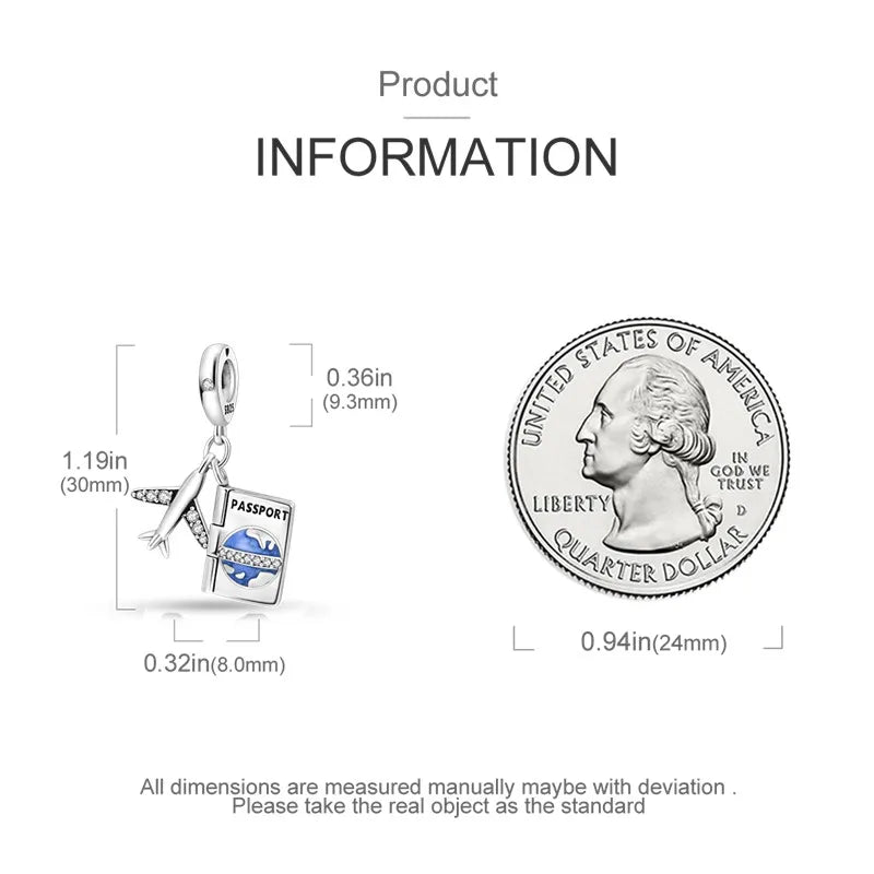 925 Sterling Silver Colorful Luminous Charms | Shell Turtle Star Beads