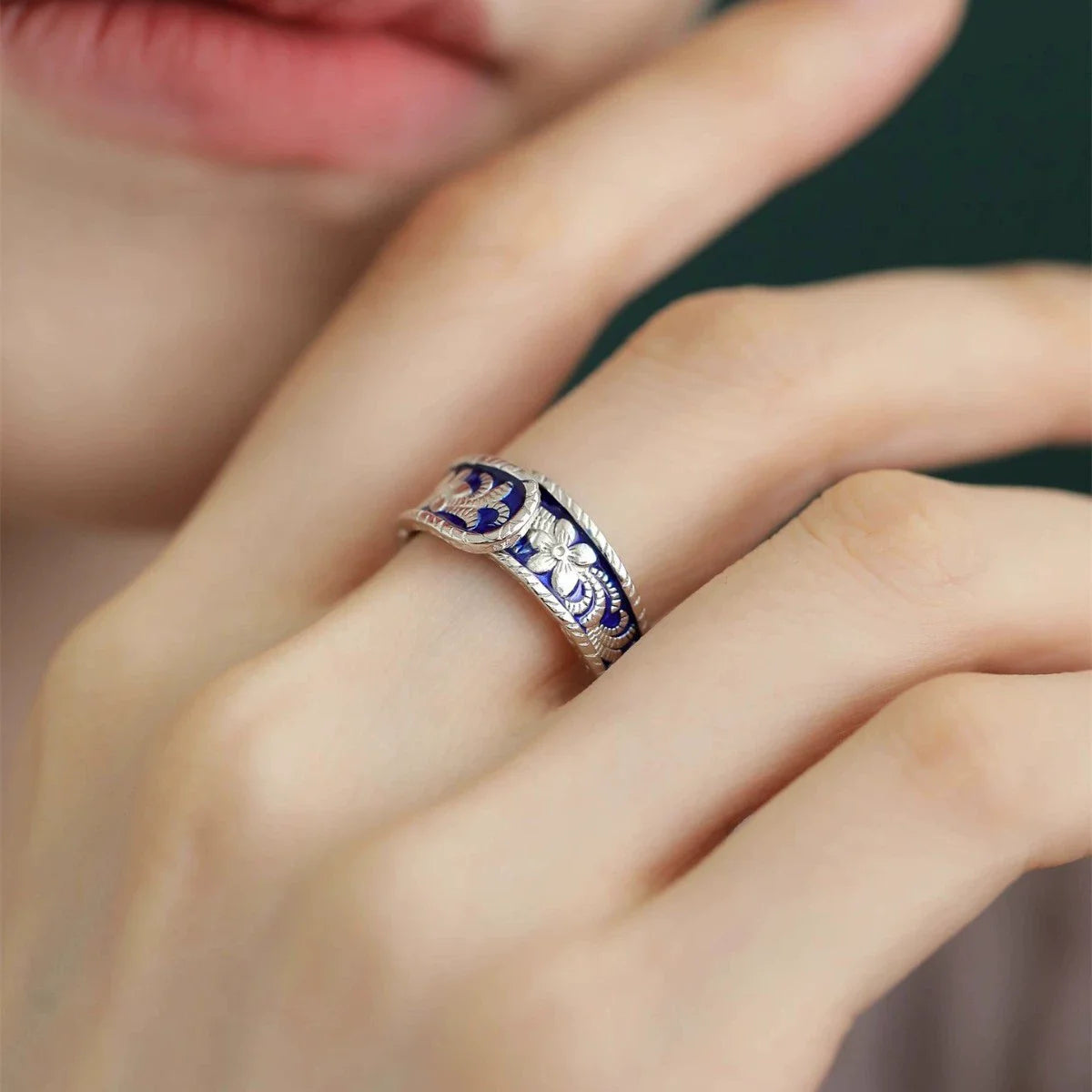 VENTFILLE 925 Sterling Silver Irregular Geometry Ring – Women’s Minimalist Jewelry Gift