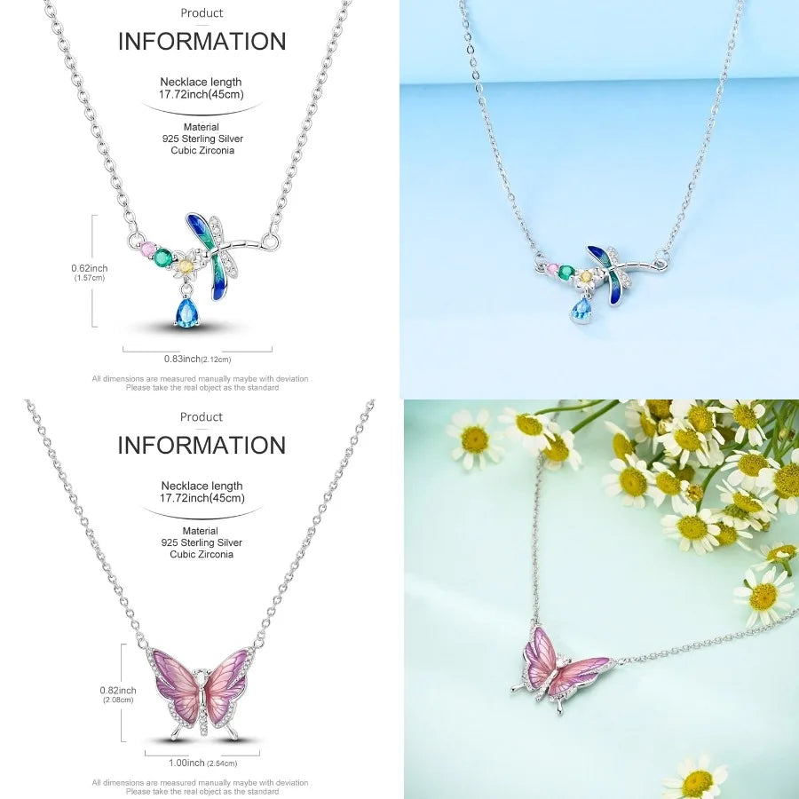 Heart to Heart Necklace 925 Sterling Silver Love Pendant Chain for Women – Wedding & Engagement Fine Jewelry