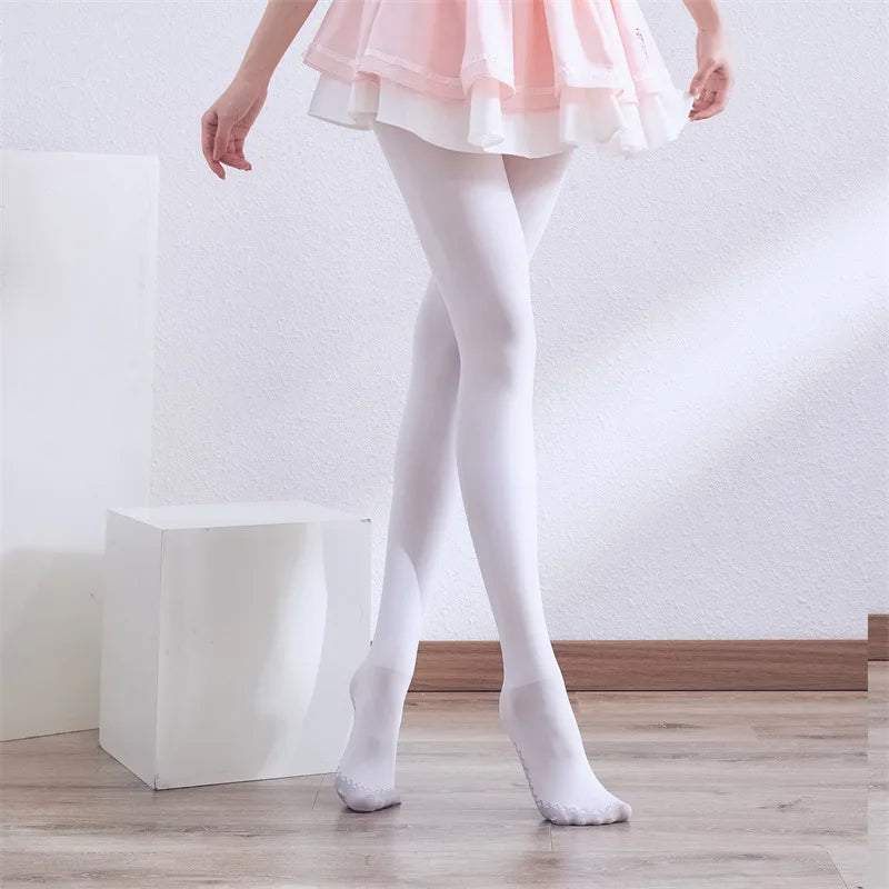 Candy Color Tights 50D – Anti-Slip Midweight Pantyhose, Textured Base Layer Stockings for Spring Wardrobe