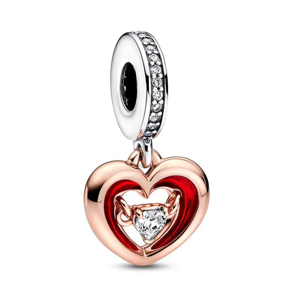 925 Sterling Silver Blue Planet & Dolphin Galaxy Dangle Charm | Women’s Bracelet DIY Jewelry