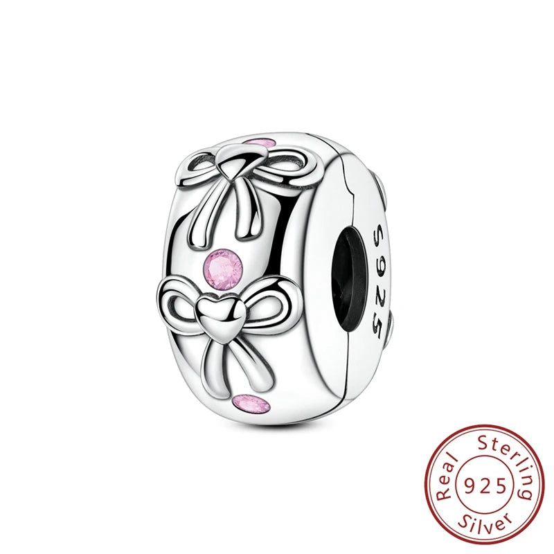 MULA 925 Sterling Silver Bow Charm | Fits Original Snake Chain Bracelet DIY Women’s Fine Jewelry Gift